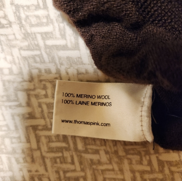 Thomas Pink Womens XL Brown Merino Wool Sweater - Picture 9 of 9